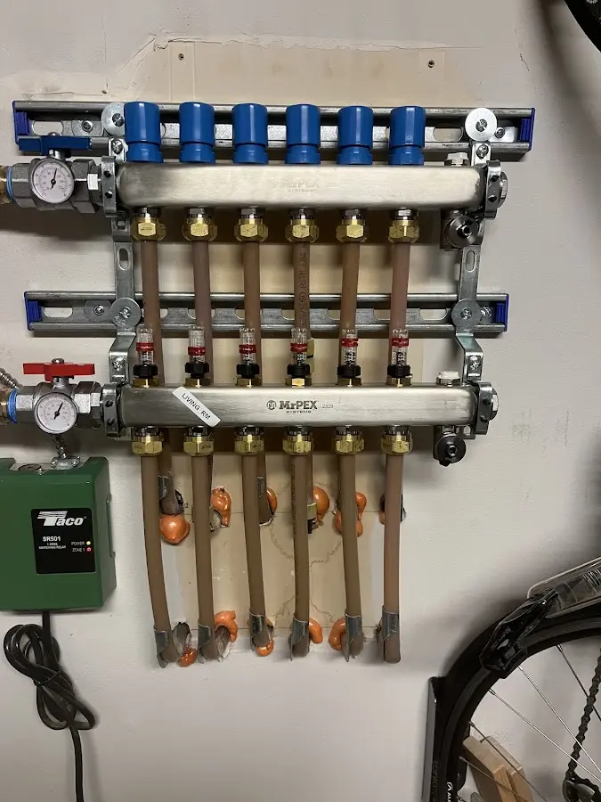 Plumber performing Gas Leak Detection at a residential property in Lake Wildwood